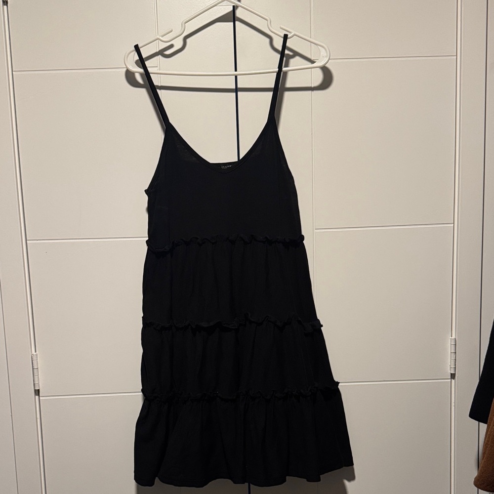 ZARA mini Black Tiered Dress